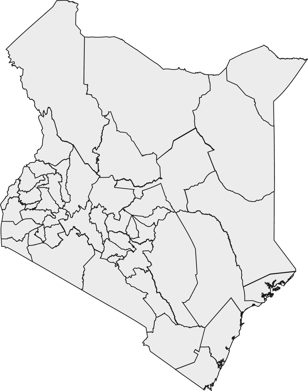 map of Kenya